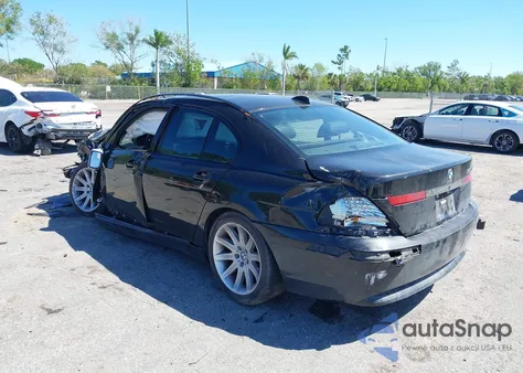 2005 BMW 745I из США, поврежденный, VIN WBAGL63585DP76177